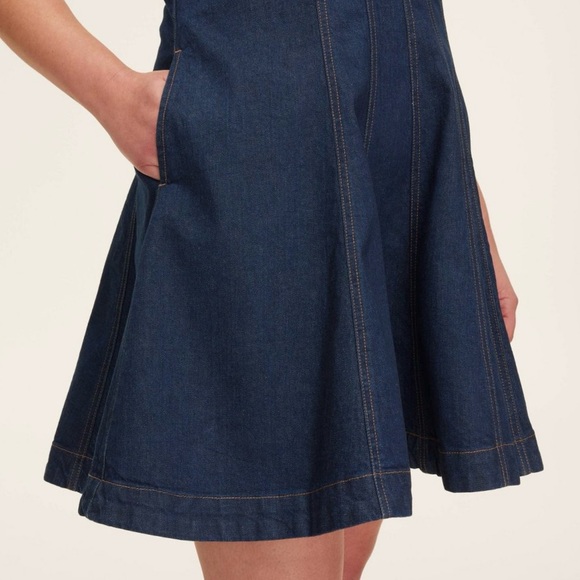 Women's Denim Seamed Mini Dress - kate spade new york x Target Dark Blue - Picture 4 of 7